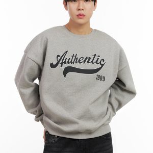 Men's Graphic Cotton Crew Neck IJ517