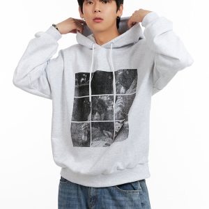 Men's Cotton Graphic Hoodie IG402