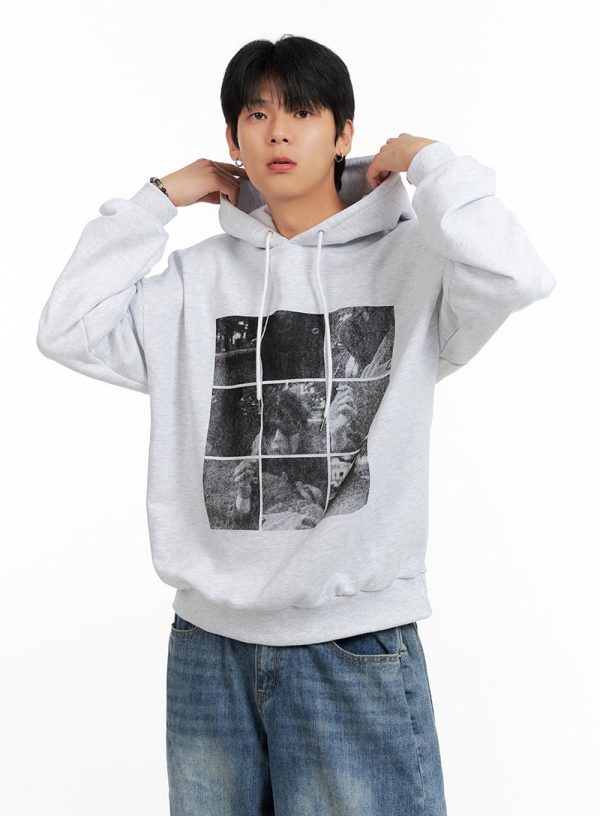 Men's Cotton Graphic Hoodie IG402