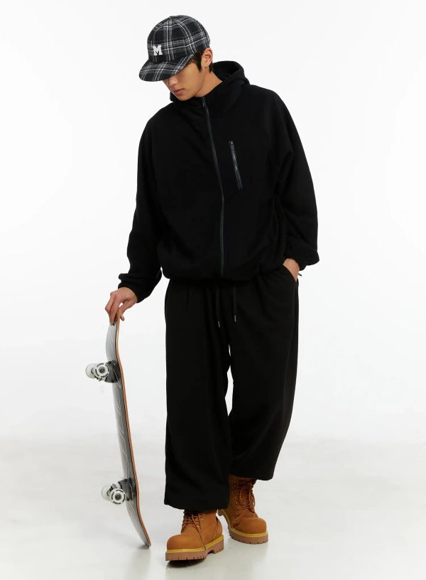 Men's Fleece Zip-Up Hoodie ID524